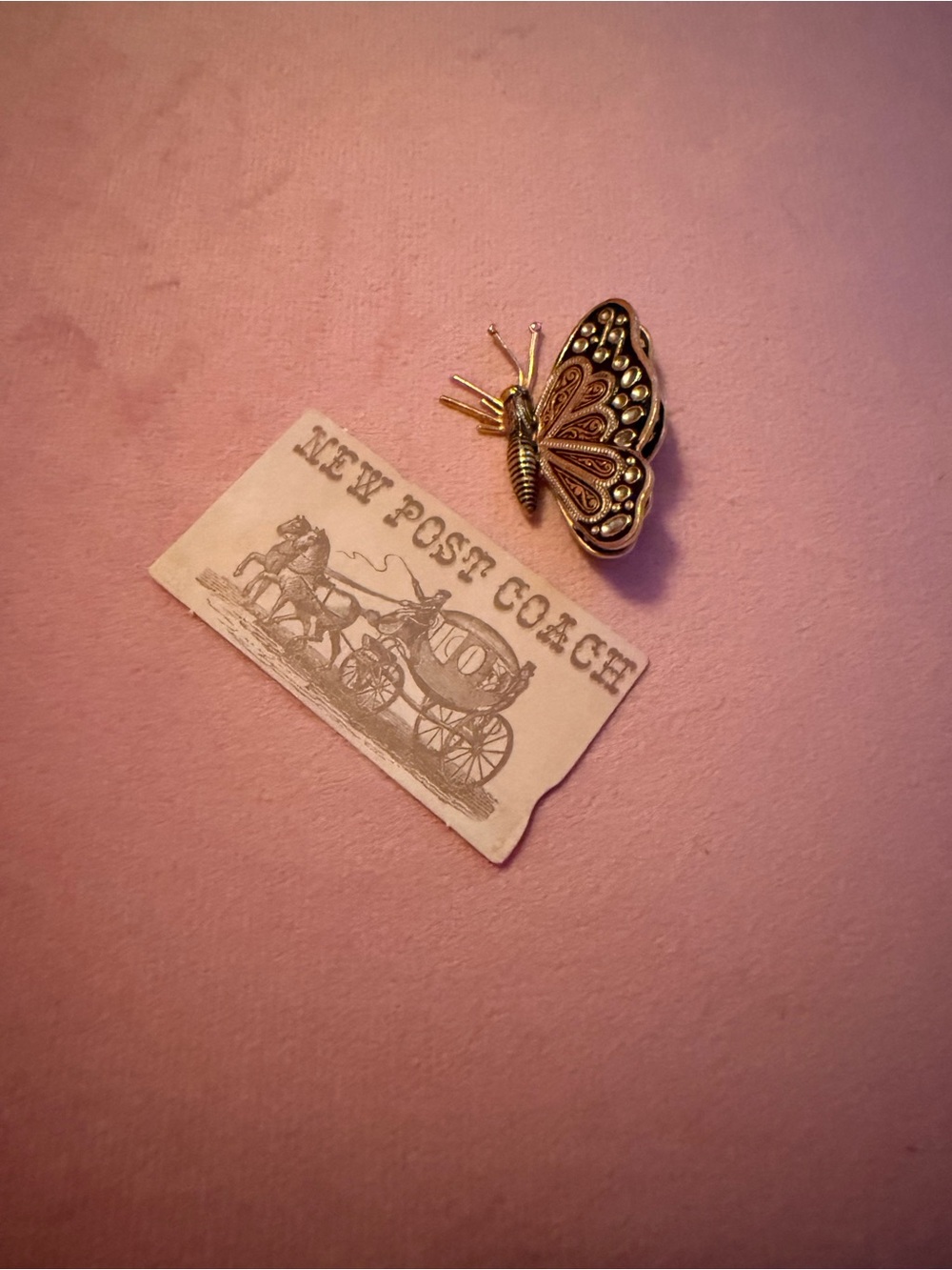 Gold Butterfly Pin Brooch